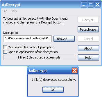 axcrypt10 Using AxCrypt to Encrypt Individual Files
