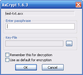 axcrypt6 Using AxCrypt to Encrypt Individual Files