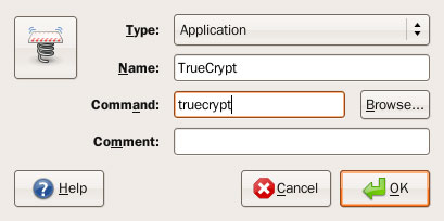 Enter Name and Command