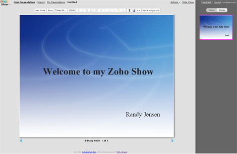 zohoshow Site Of the Week: Part VIII